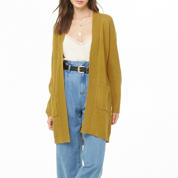 Forever 21 Sweaters - Cintron Ribbed Open Front Cardigan